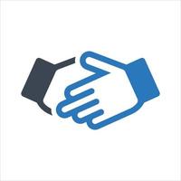 Business-Partnerschaft-Symbol auf weißem Hintergrund vektor