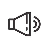 ikon för ljudhögtalare vektor