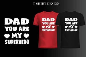 Vater-T-Shirt-Design. Papa-T-Shirt-Design. Vater zitiert T-Shirt-Design. vektor