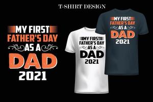 Vater-T-Shirt-Design. Papa-T-Shirt-Design. Vater zitiert T-Shirt-Design. vektor