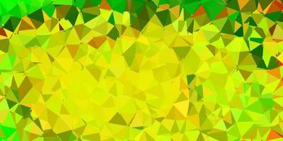 hellgrüner, gelber Vektor polygonaler Hintergrund.