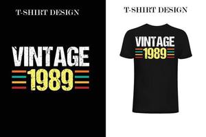 Jahrgang 1989 T-Shirt design.eps vektor