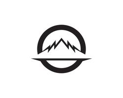 Mountain Logo Business Template Vector ikoner app ..