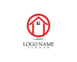 hembyggnader logotyper och symboler ikoner mall vektor