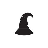 Wizard-Cap-Charakter-Logo-Vektorvorlage vektor