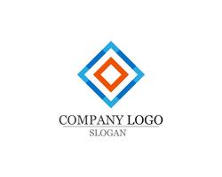 Logo-Designschablonen-Ikonen-APP des Geschäfts abstrakte vektor