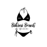 logotyp för underklädesbutik, underkläder för kvinnor. bikini logotyp design vektor