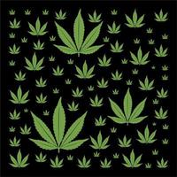 marijuana cannabis blad mönster för tyg motiv eller bandana design vektor