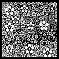 floraler hintergrund für bandana-designs, tischdecke, stoffe, batik-design-inspiration vektor