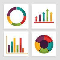 Symbole für Infografik-Diagramme vektor