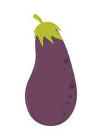 aubergine färsk ikon vektor