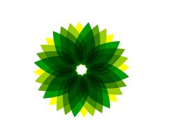 grön blad ekologi naturelement vektor ikon ..