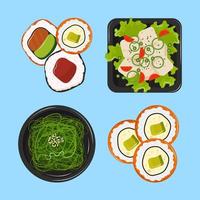 japansk hälsosam mat vektor