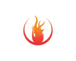 Feuer Logo und Symbole Vorlage Symbole App vektor