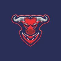 head bull esport mall logotypdesign vektor