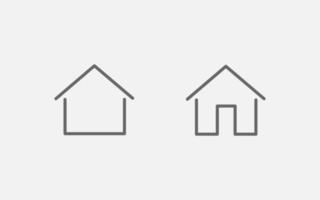 Home-Line-Symbol, Haus-Symbol-Vektor-Illustration vektor