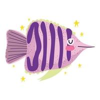Fisch-Cartoon-Symbol vektor