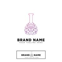 Brain Lab Logo design mall vektor illustration ikon element