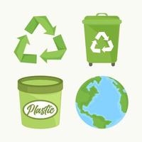 recyceln und ökologisch vektor