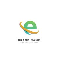 Logo-Designschablonen-Vektorillustration des Buchstaben E für Geschäftsmarke vektor