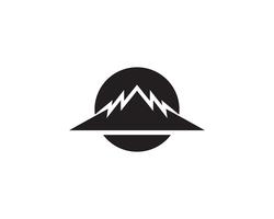 Mountain Logo Business Template Vector ikoner app ..