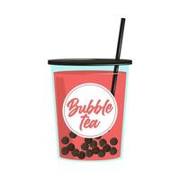 Bubble Tea Einwegbecher vektor