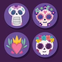 ikoner som mexikanska skallar vektor