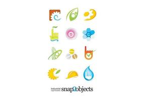 Gratis Vector Industrial Logo Elements