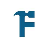 bokstaven f fitness gym logotyp design. vektor