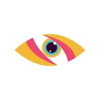 bunte Augen-Logo-Design-Vektor-Vorlage. vektor