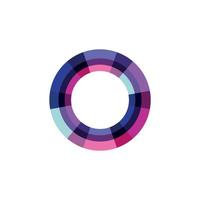 abstrakt färgglada cirkel logotyp. vektor