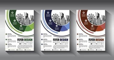 flyer business template broschürenlayout jahresbericht vektor