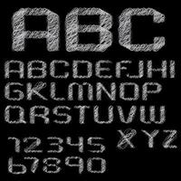 doodle alfabet set vektor