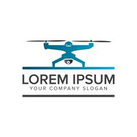 drone logotyp. tech kamera logotyp design koncept mall vektor