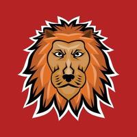 head lion esports logotyp, aggressiv maskot för ditt lagspel vektor