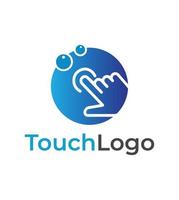 Touch-Logo-Design vektor