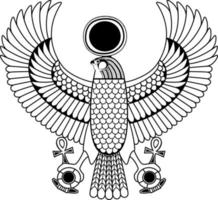egyptiska antika symbol.religion icon.egypt deiteis.culture.designelement. vektor