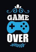 game over design vektor