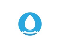 Wassertropfen Logo Template-Vektorillustrationsdesign vektor