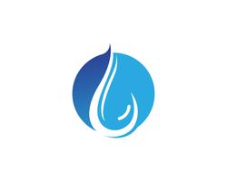 Wassertropfen Logo Template-Vektorillustrationsdesign - Vektor