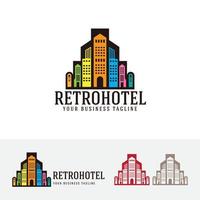 Retro-Vektor-Logo-Template-Design vektor