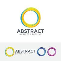 abstrakte Kreis-Vektor-Logo-Vorlage vektor
