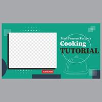 Miniaturansicht des Video-Tutorials zum Kochen vektor