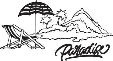 Palmen-Logo-Design im Sommer. Palmenzeichen oder -symbol. Illustrationselementvektor vektor