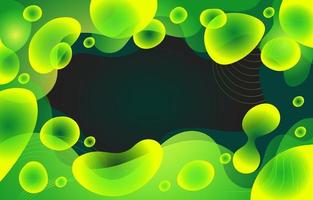 grüne Flüssigkeiten schwimmen vektor