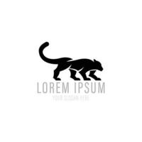 panter logotyp ikon design vektor