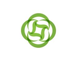 grön blad ekologi naturelement vektor ikon