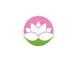 Lotus Flower Sign för Wellness, Spa och Yoga vektor
