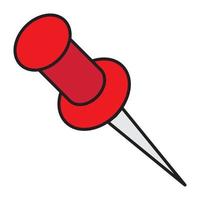Office-Pin-Symbol für Website, Lebenslauf, Symbol vektor