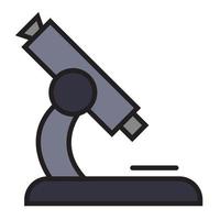 mikroskop ikon vektor för webbplats, symbol, presentation redigerbar vektor
